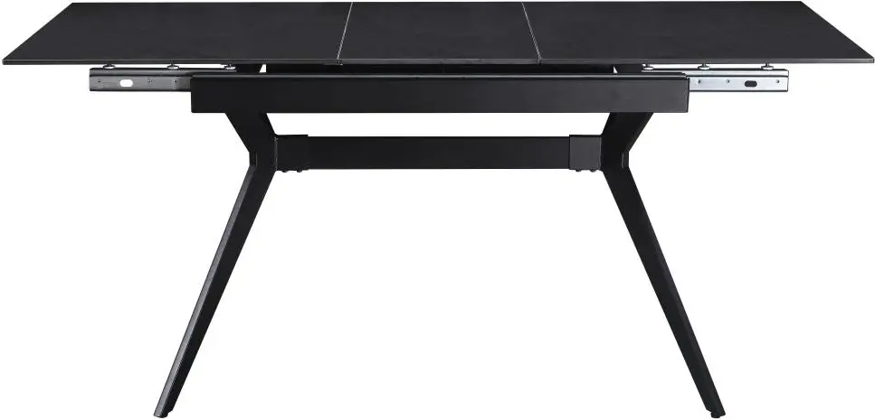 Стол раскладной Fabrik Home Mils 130/170x80 Керамика (Тёмно-серый/Чёрный) - 3
