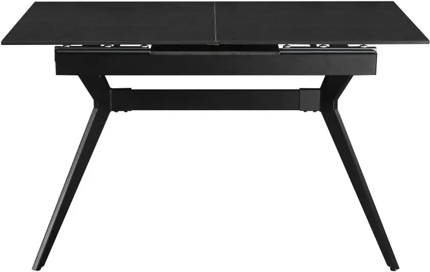 Стол раскладной Fabrik Home Mils 130/170x80 Керамика (Тёмно-серый/Чёрный)