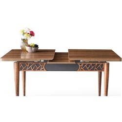 Стол раскладной Fabrik Home Mira MA-1221 (Орех/Антрацит) Thumb