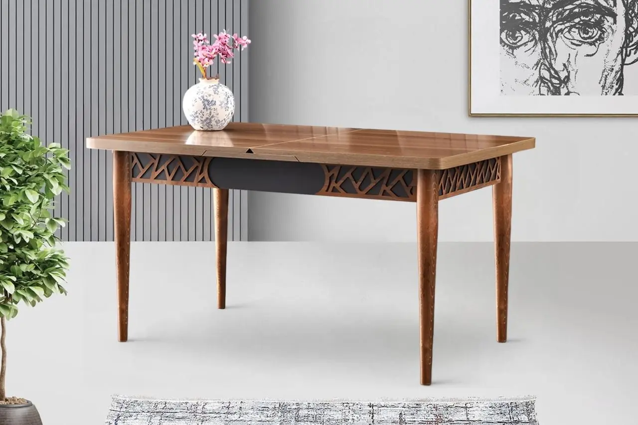 Стол раскладной Fabrik Home Mira MA-1221 (Орех/Антрацит)