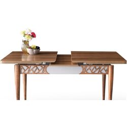 Masa extensibila Fabrik Home Mira MA-1223 (Walnut/White) Thumb