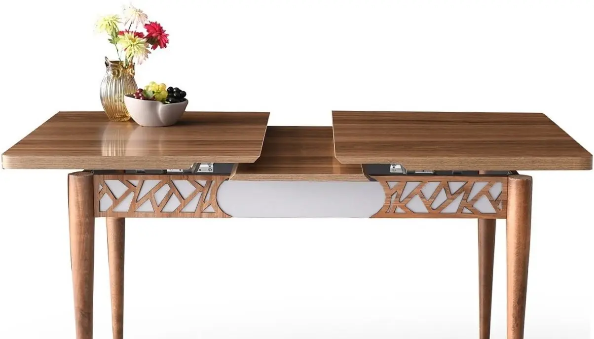 Masa extensibila Fabrik Home Mira MA-1223 (Walnut/White)
