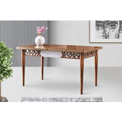 Masa extensibila Fabrik Home Mira MA-1223 (Walnut/White) Thumb