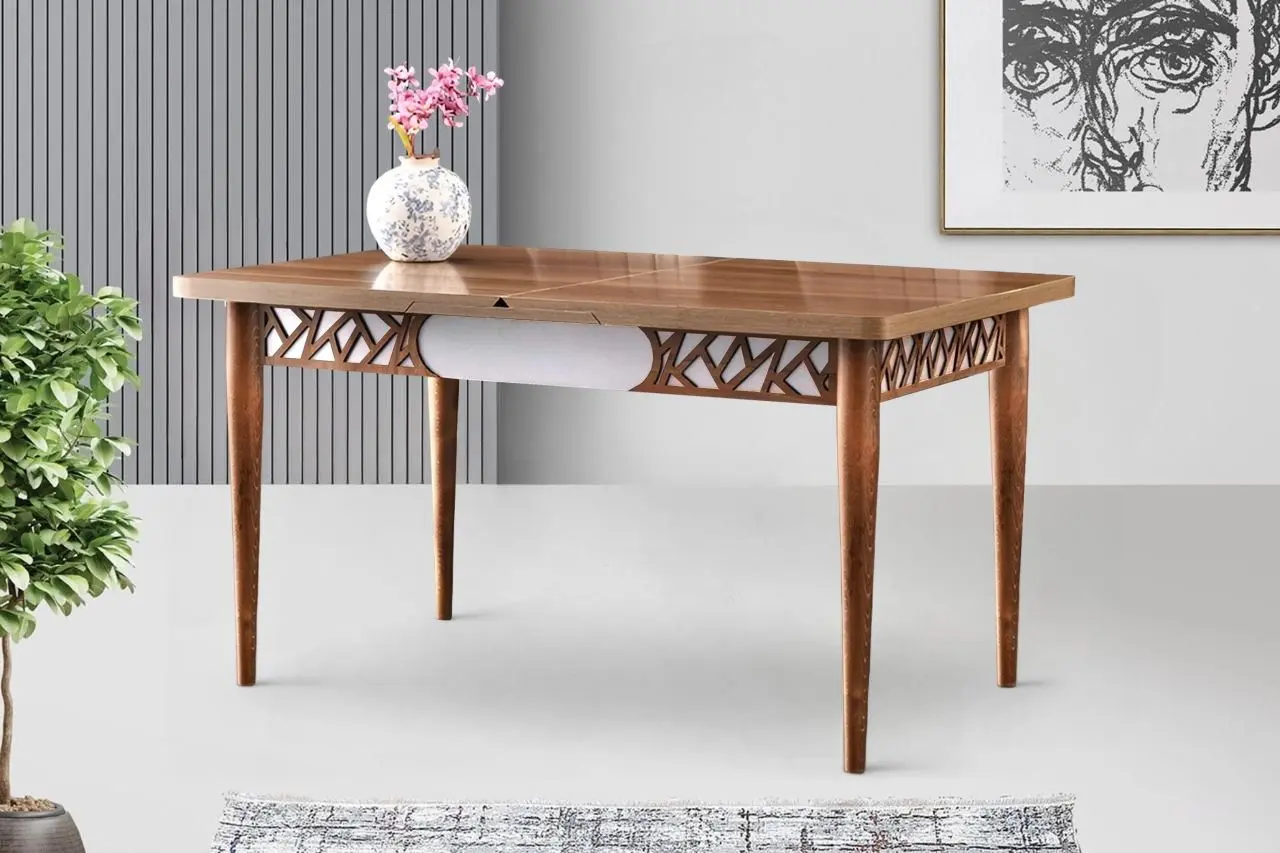 Masa extensibila Fabrik Home Mira MA-1223 (Walnut/White)