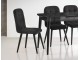 Masa extensibila Fabrik Home Necoline Retro RM-1194 (Aspect Marmura Neagra/Negru)