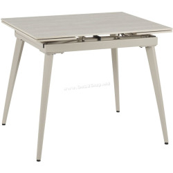 Стол раскладной Fabrik Home Reef 90/140x70 (Травертин Светлый/Кремовый)