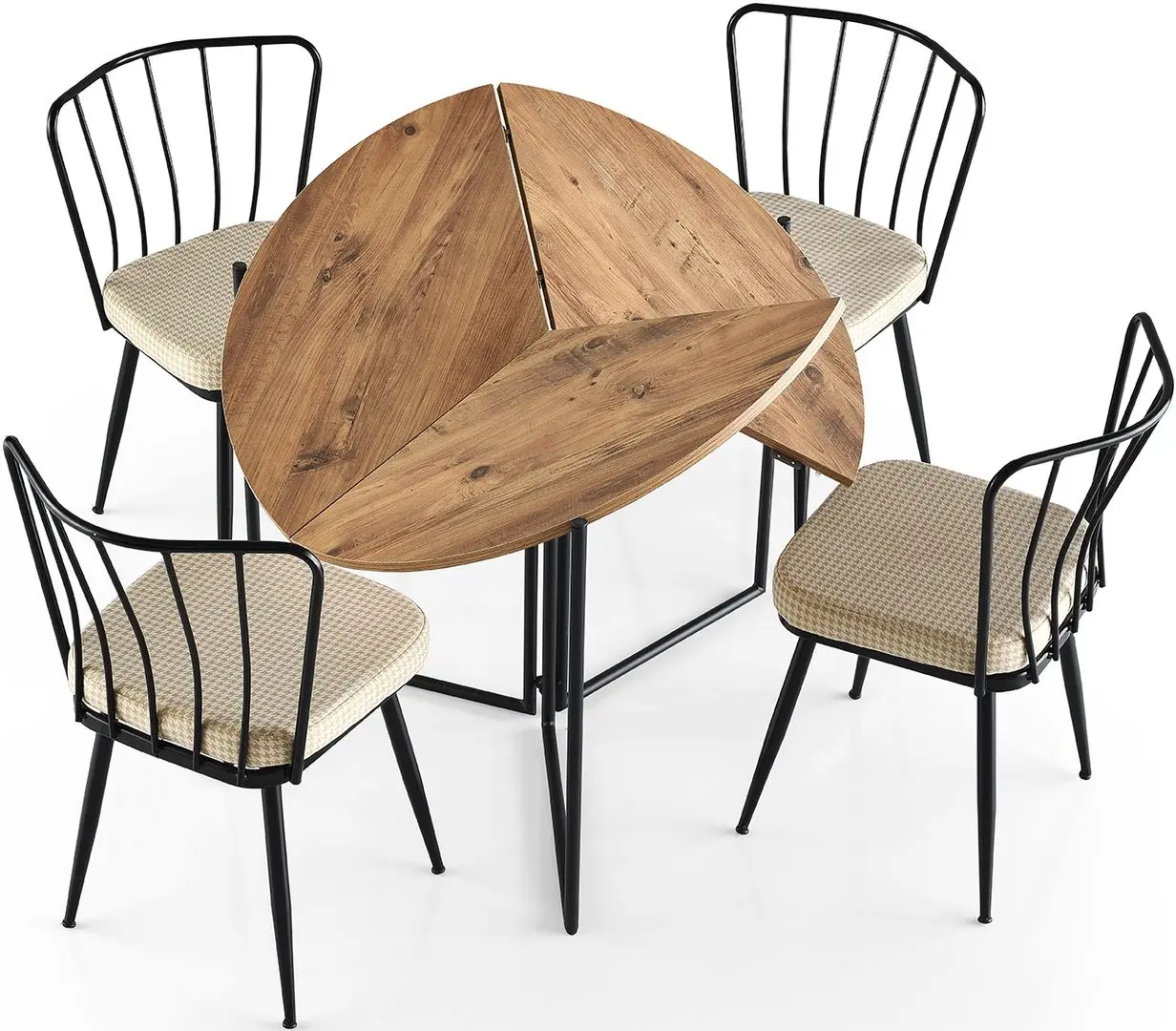 Стол складной Fabrik Home Yaprak YP-1201 (Атлантическая Сосна/Черный) - 3