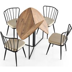 Стол складной Fabrik Home Yaprak YP-1201 (Атлантическая Сосна/Черный) Thumb