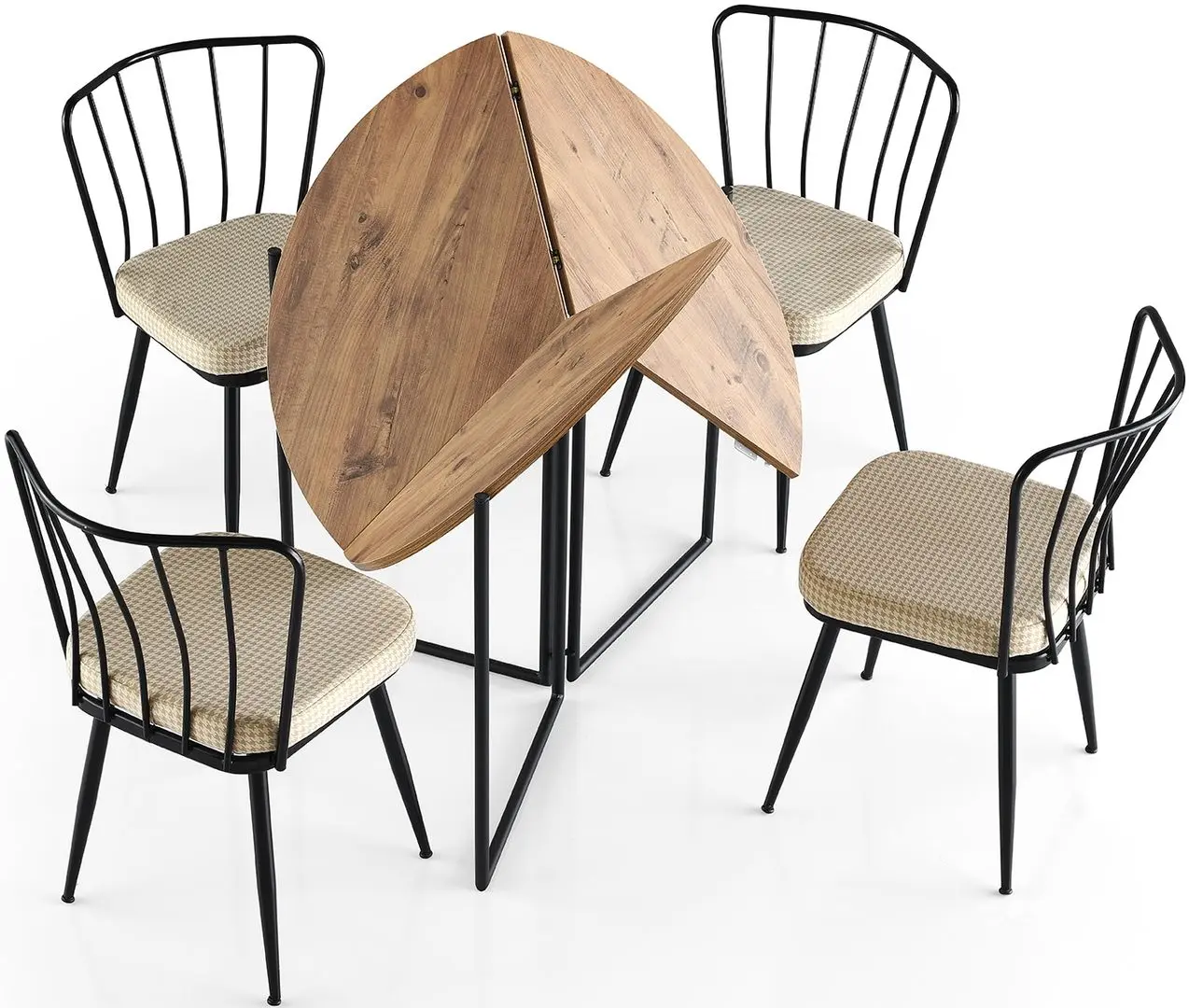 Стол складной Fabrik Home Yaprak YP-1201 (Атлантическая Сосна/Черный) - 4