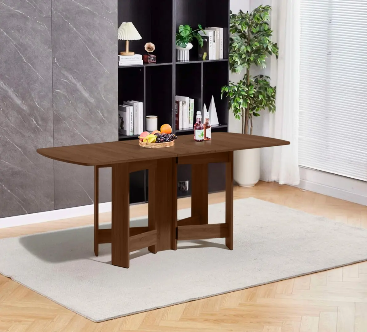 Masa-tumba Fabrik Home Rotunjit 170x90 (Stone Walnut)