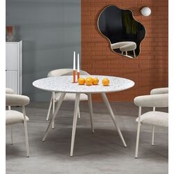 Masa Halmar Aramis 76x120 (White/Black)