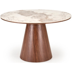 Стол Halmar Arani (Beige Marble/Walnut) Thumb