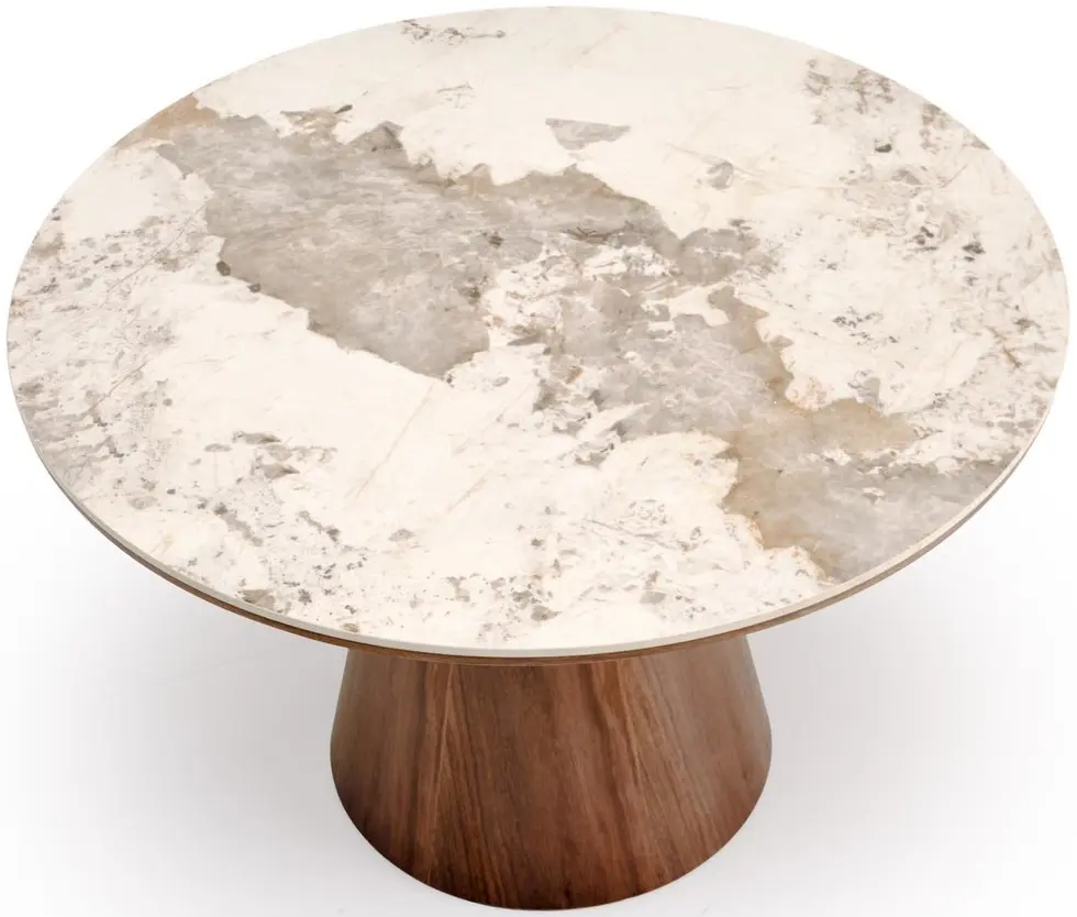 Стол Halmar Arani (Beige Marble/Walnut) - 3