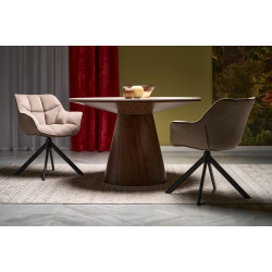 Стол Halmar Arani (Beige Marble/Walnut) Thumb