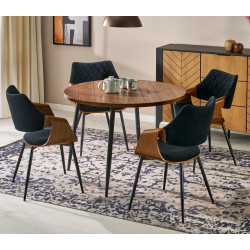 Masa Halmar Barry (Walnut/Black)