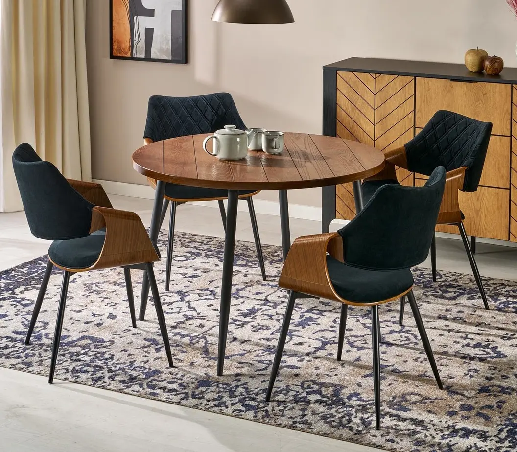 Masa Halmar Barry (Walnut/Black)