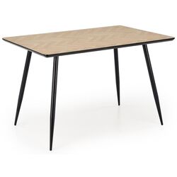 Masa Halmar Berto (Natural Oak/Black) Thumb