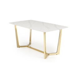 Masa Halmar Clemente (White Marble/Gold) Thumb