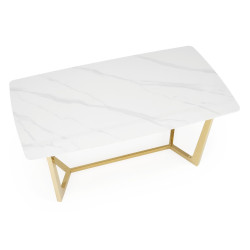 Masa Halmar Clemente (White Marble/Gold) Thumb