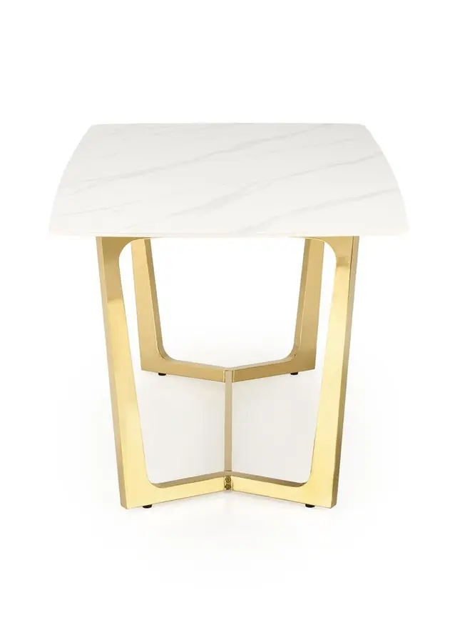 Masa Halmar Clemente (White Marble/Gold)