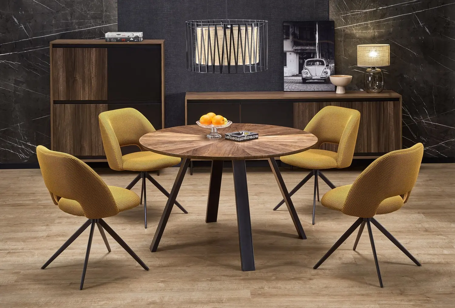 Стол Halmar Danilo (Walnut/Black)