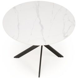 Masa Halmar Edgar 2 76x100 (White Marble/Black) Thumb