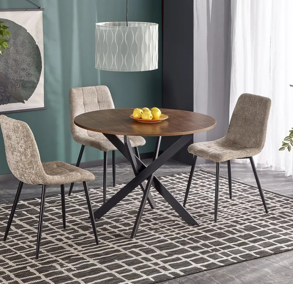 Masa Halmar Edgar (Walnut/Black)