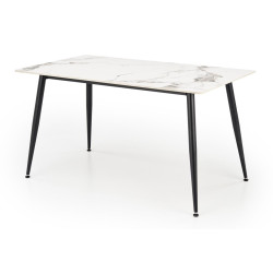 Masa Halmar Emilio 140 (White Marble/Black) Thumb