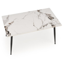 Masa Halmar Emilio 140 (White Marble/Black) Thumb