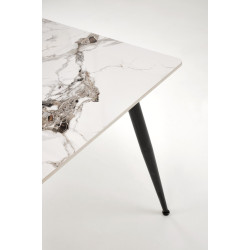 Masa Halmar Emilio 140 (White Marble/Black) Thumb