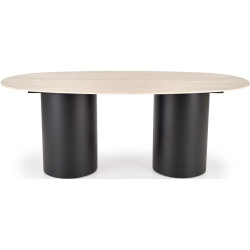 Стол Halmar Julius (Light Travertine/Black) Thumb