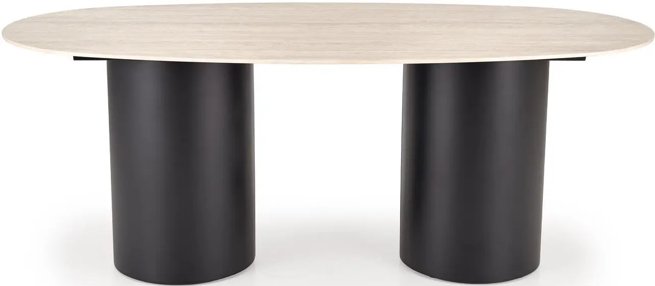 Стол Halmar Julius (Light Travertine/Black) - 2
