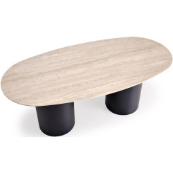 Стол Halmar Julius (Light Travertine/Black) Thumb