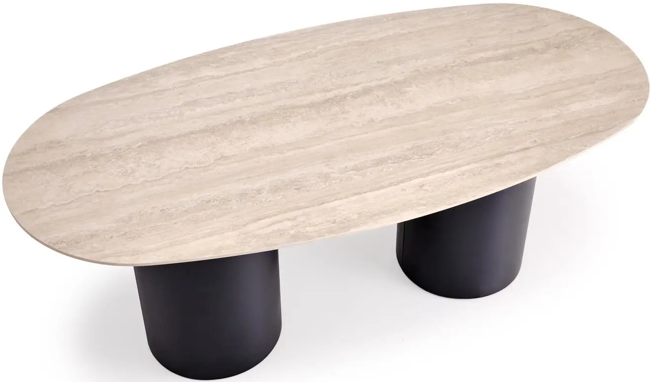 Стол Halmar Julius (Light Travertine/Black) - 3