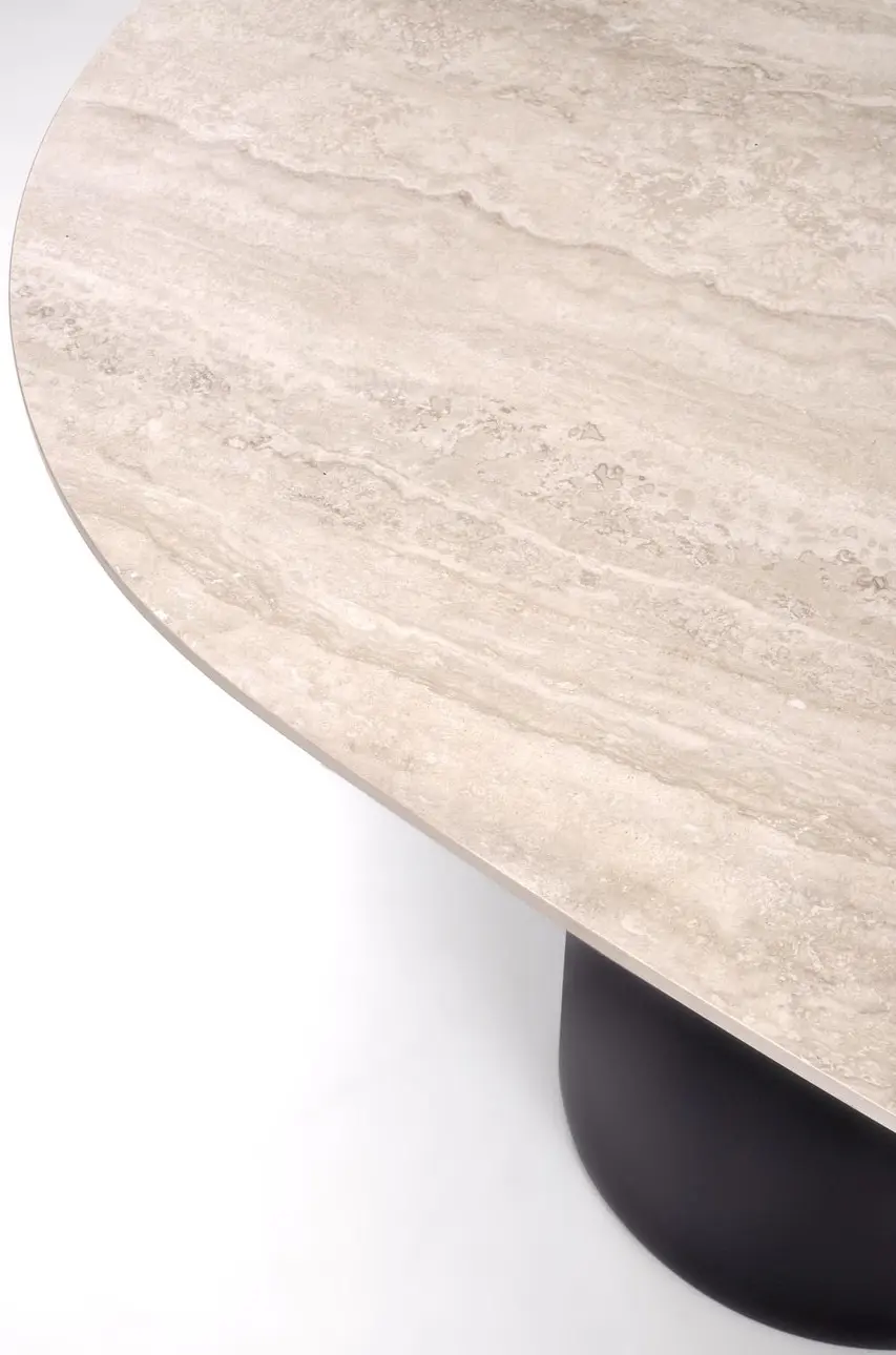 Стол Halmar Julius (Light Travertine/Black) - 5