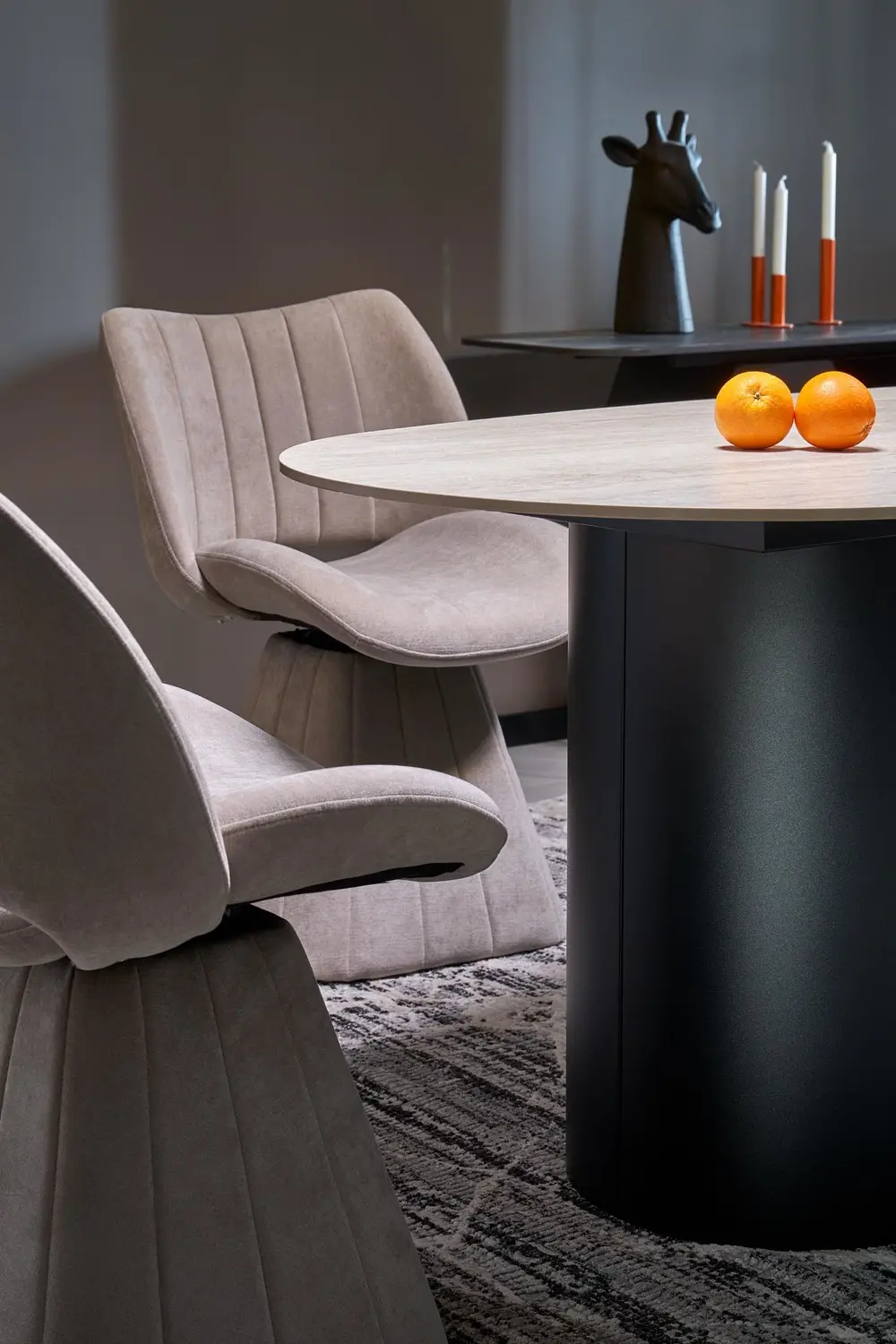 Стол Halmar Julius (Light Travertine/Black) - 7