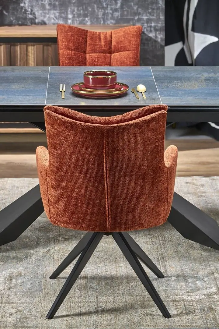 Masa Halmar Luciano 76x180/230 (Blue Marble/Black)