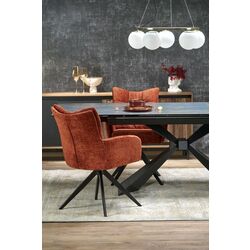 Masa Halmar Luciano 76x180/230 (Blue Marble/Black) Thumb