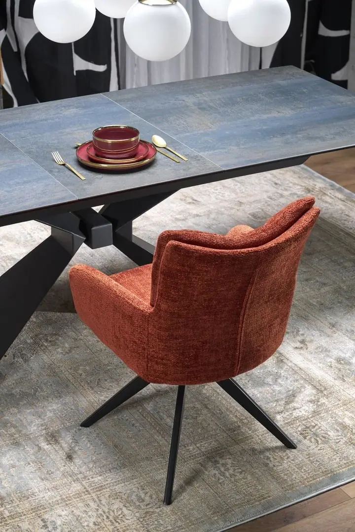 Masa Halmar Luciano 76x180/230 (Blue Marble/Black)