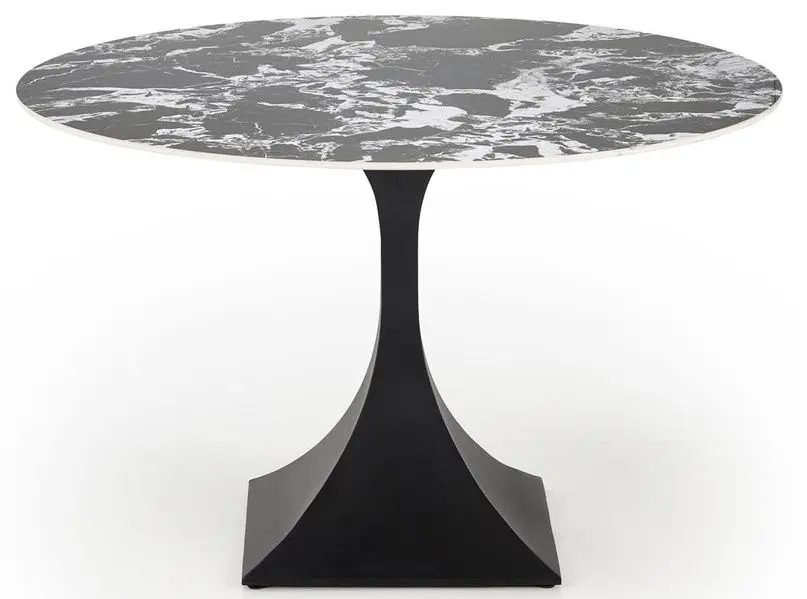Masa Halmar Manuel 765x120 (Black Marble/Black)