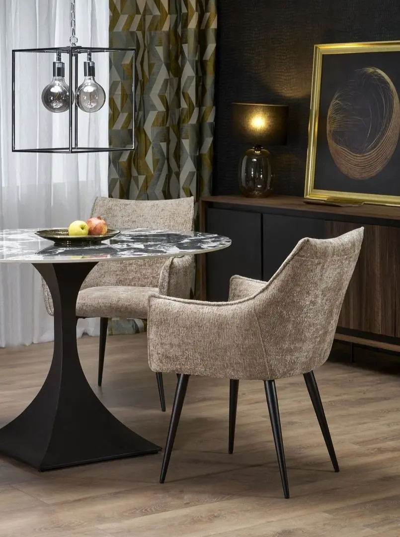 Masa Halmar Manuel 765x120 (Black Marble/Black)