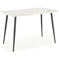 Masa Halmar Marco 120x77 (White Marble/Black) Thumb