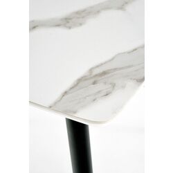 Masa Halmar Marco 120x77 (White Marble/Black) Thumb
