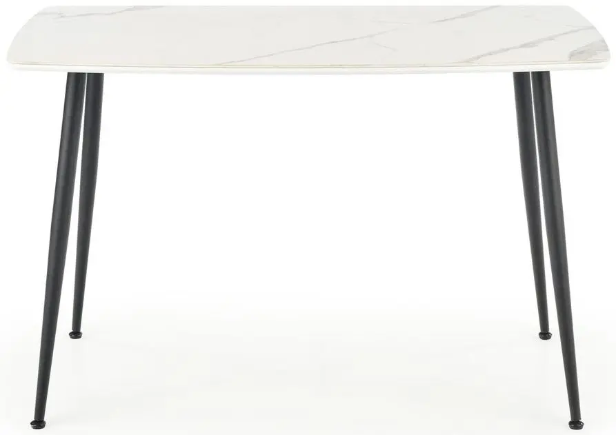 Masa Halmar Marco 120x77 (White Marble/Black)