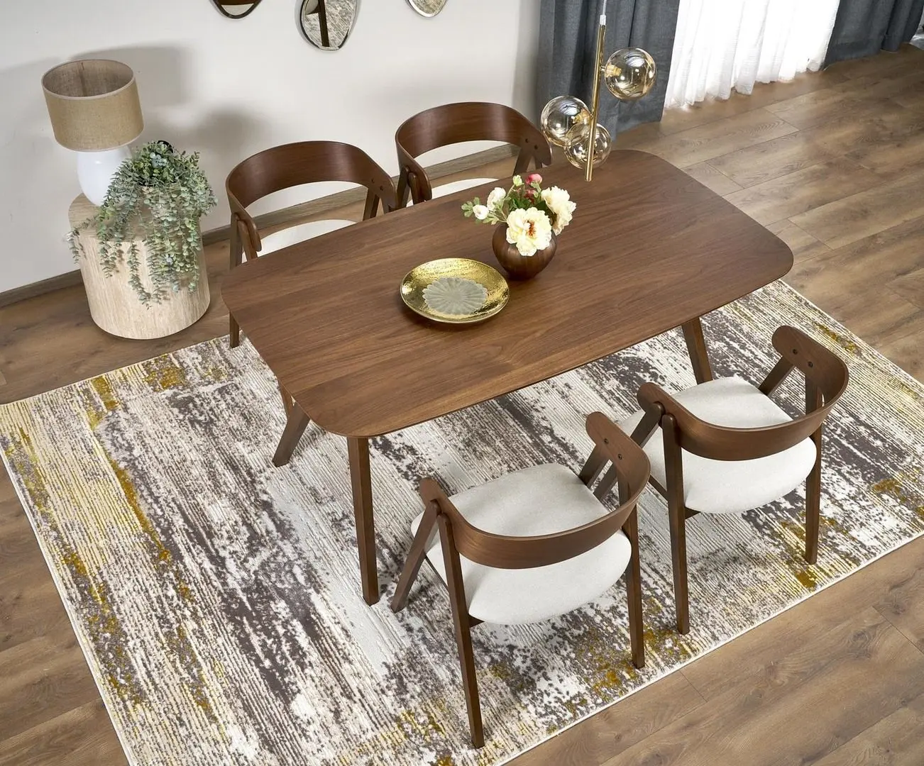 Masa Halmar Miguel 75x160 (Walnut)