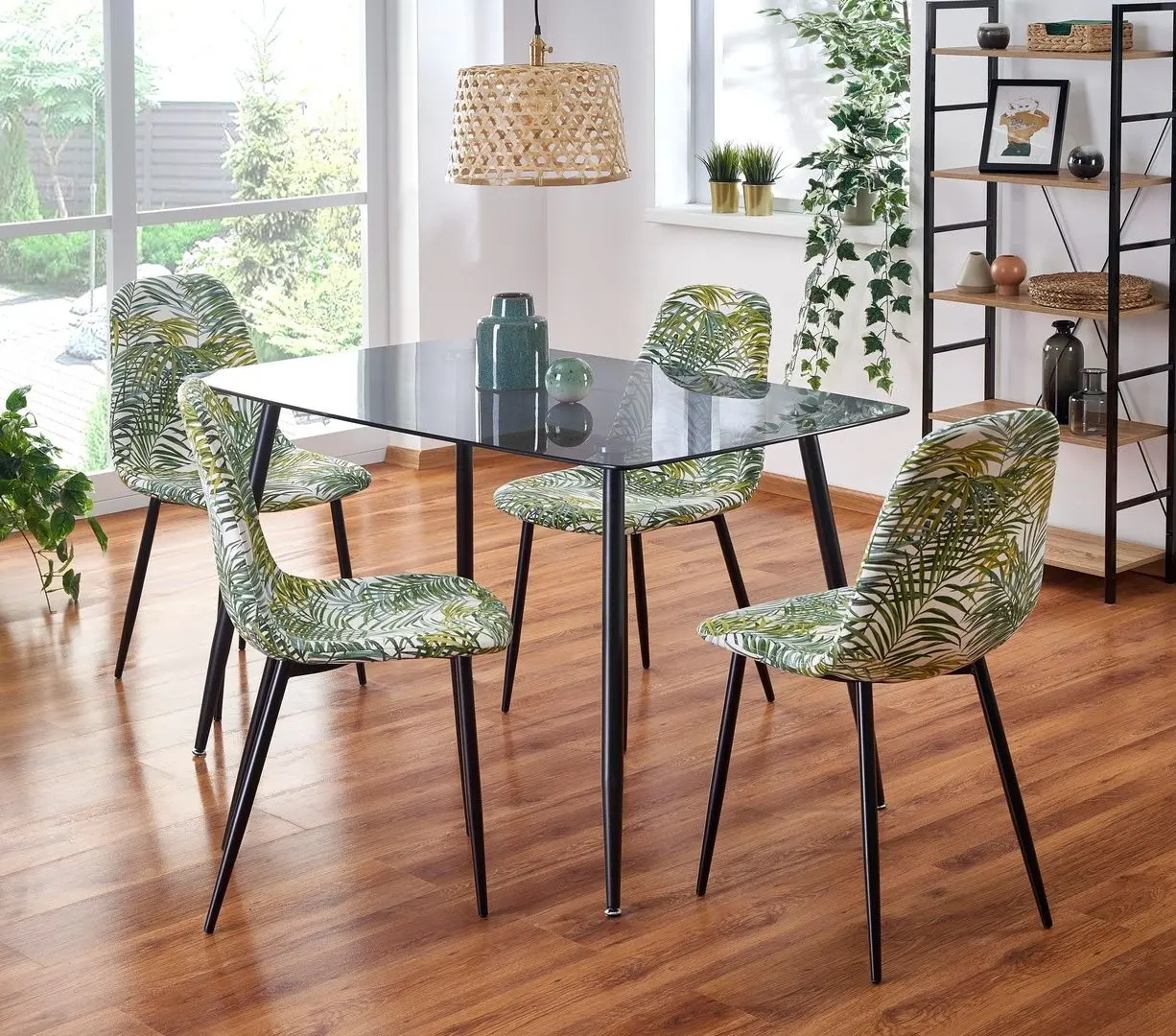 Стол Halmar Next 131 (Smoked/Black)