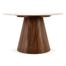 Стол Halmar Pireus (Travertine/Walnut) Thumb