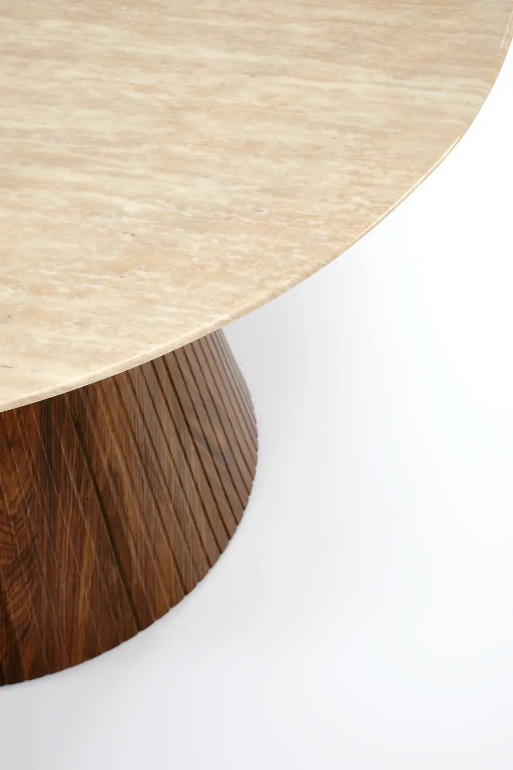 Стол Halmar Pireus (Travertine/Walnut)