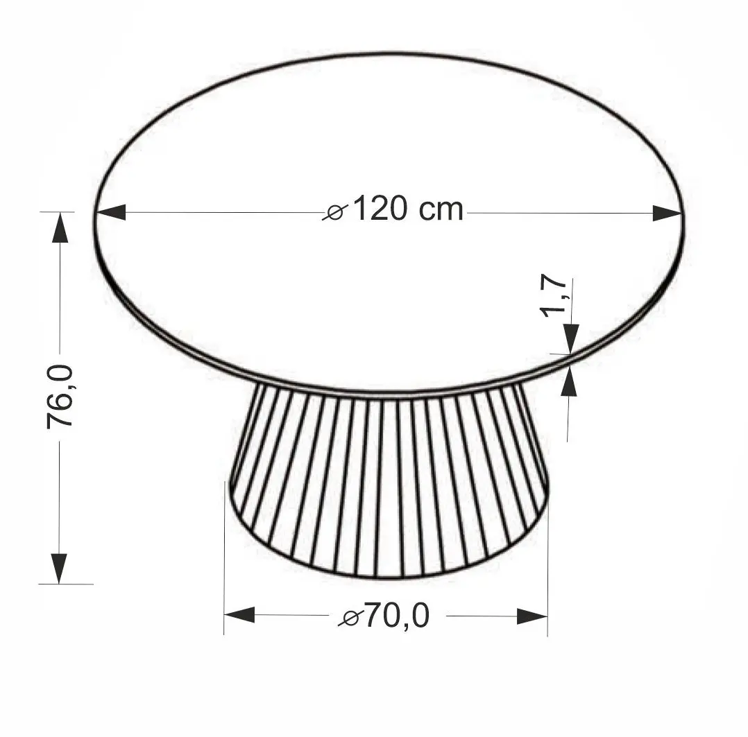 Стол Halmar Pireus (Travertine/Walnut)
