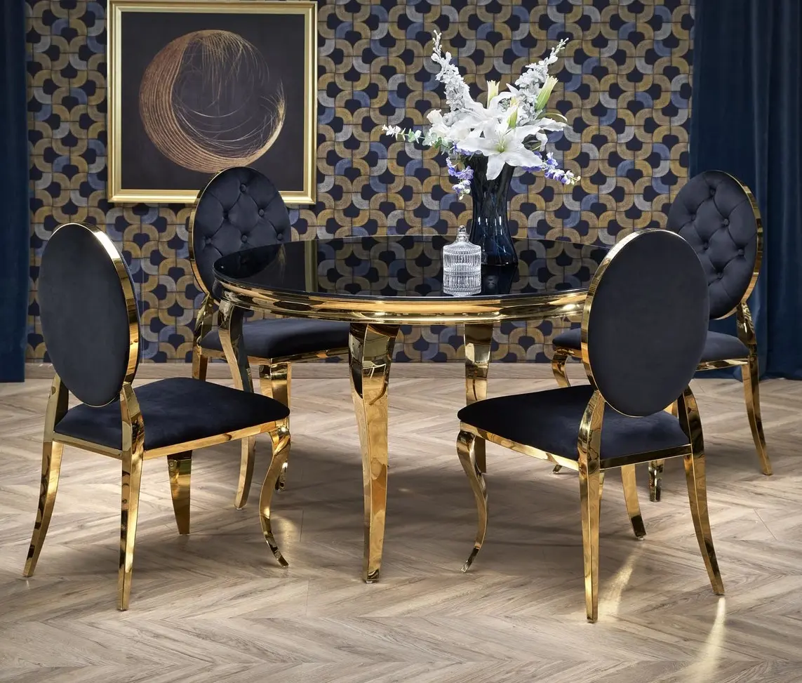 Masa Halmar Reginald 2 (Black/Gold)